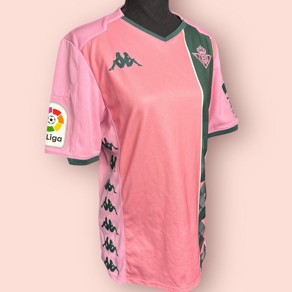 Real Betis football jersey Kappa Third Shirt 2019/2020 Pink Gray Soccer Kit